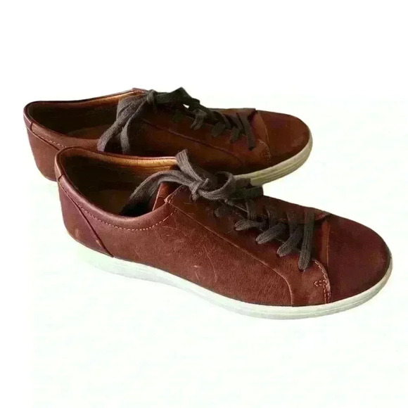 Ecco Shoes Men’s Size 7 Brown Leather Lace Up - Picture 3 of 9